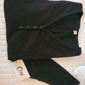 Zyia Black Don't Wake Me Thermal Top